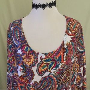Border print tunic
